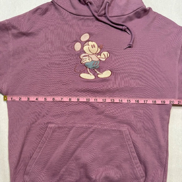 Disney | Mickey Mouse Genuine Mousewear Pullover Hoodie Plum Size Small - Picture 5 of 13